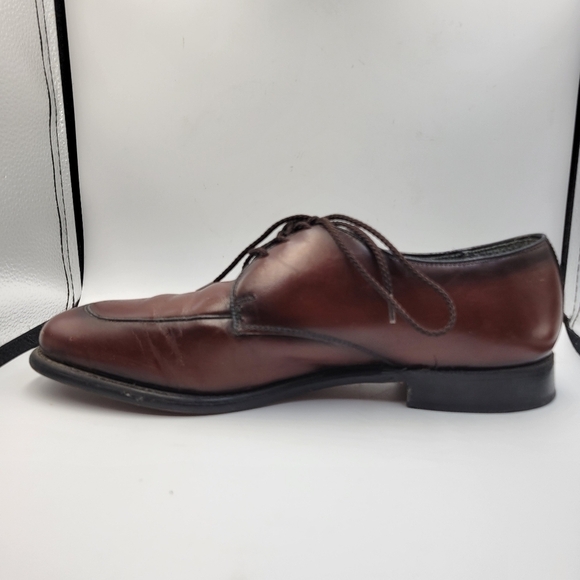 Weyenberg Mens Derby Oxfords Rich Brown Leather Sz 9 - Picture 6 of 10